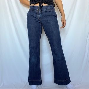 [SOLD] Theory Flare Wide Leg Denim Pants